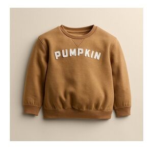 NWT Little Co. by Lauren Conrad Pumpkin Crewneck Sweater Orange 5t 5 Little Kids